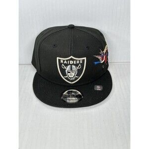 New Era 9FIFTY Las Vegas Raiders NFL City Art SnapBack Hat Cap Black NWT OSFM